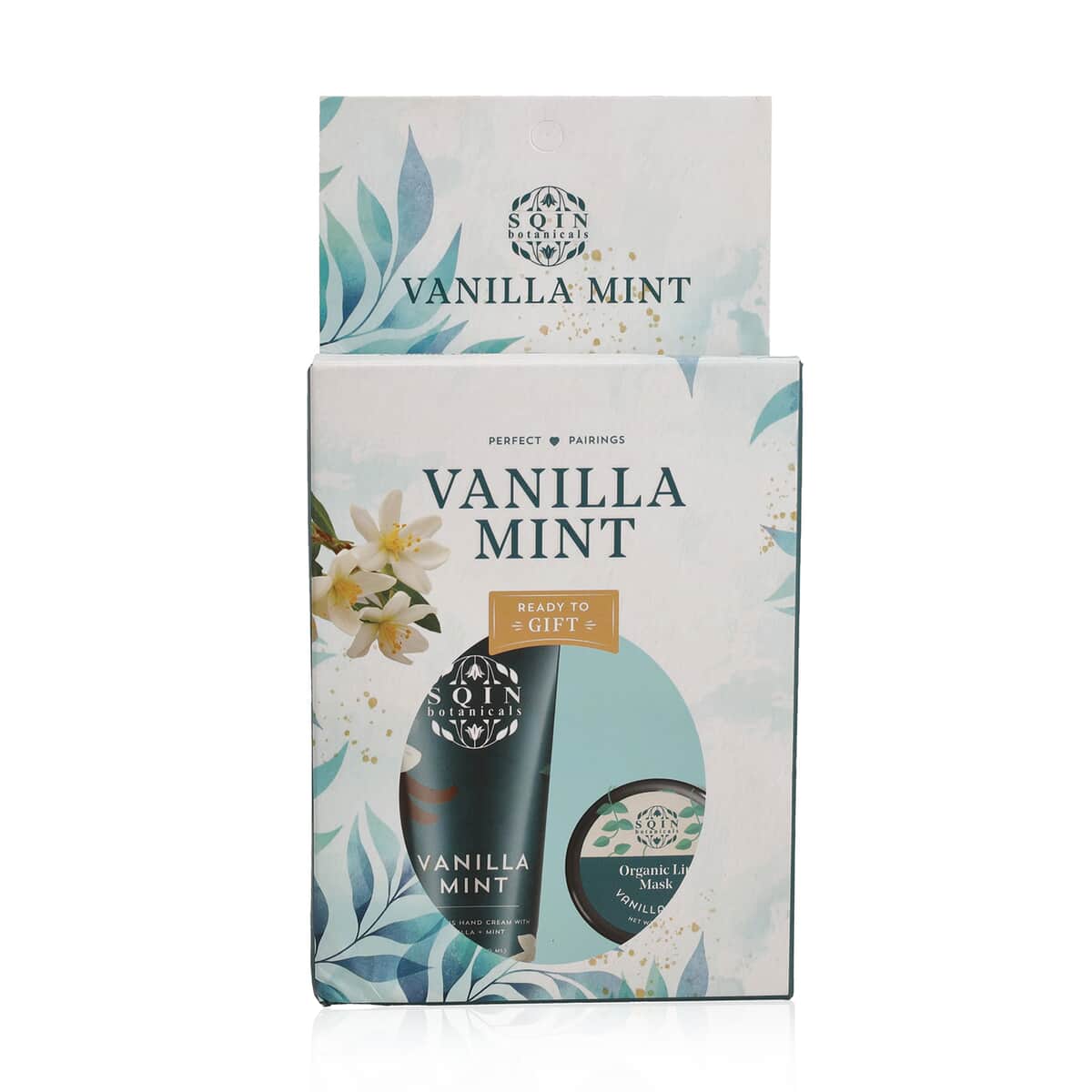 Set of 2 Vanilla Mint Gift Set of Hand Cream And Lip Mask 60ml image number 6