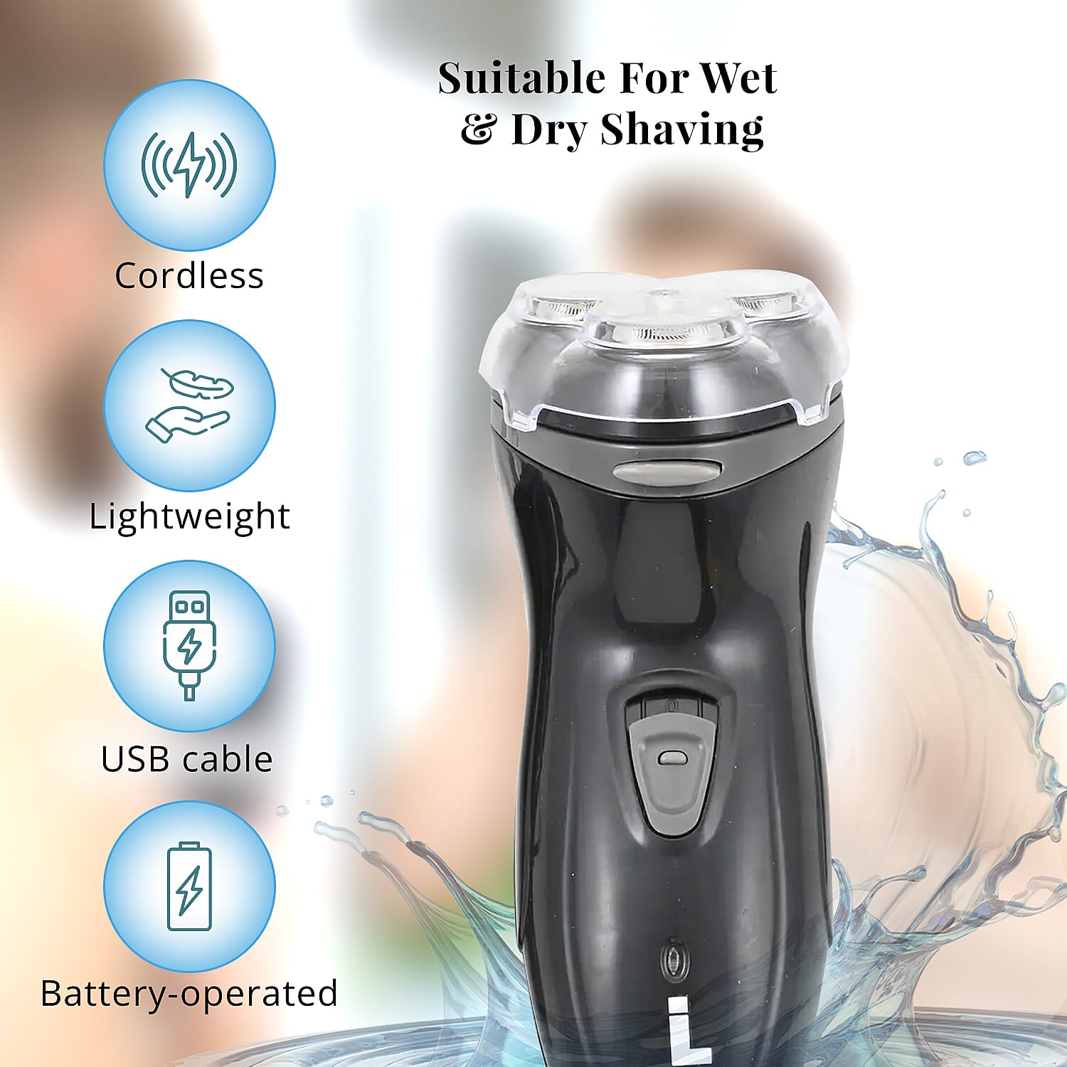 Life Authentics Rotary Shaver with Pop up Trimmer
