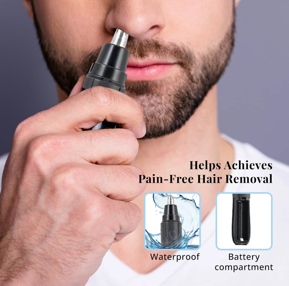 Life Authentics Rotary Shaver with Pop up Trimmer with Free Life Authentics Nose and Ear Trimmer image number 3