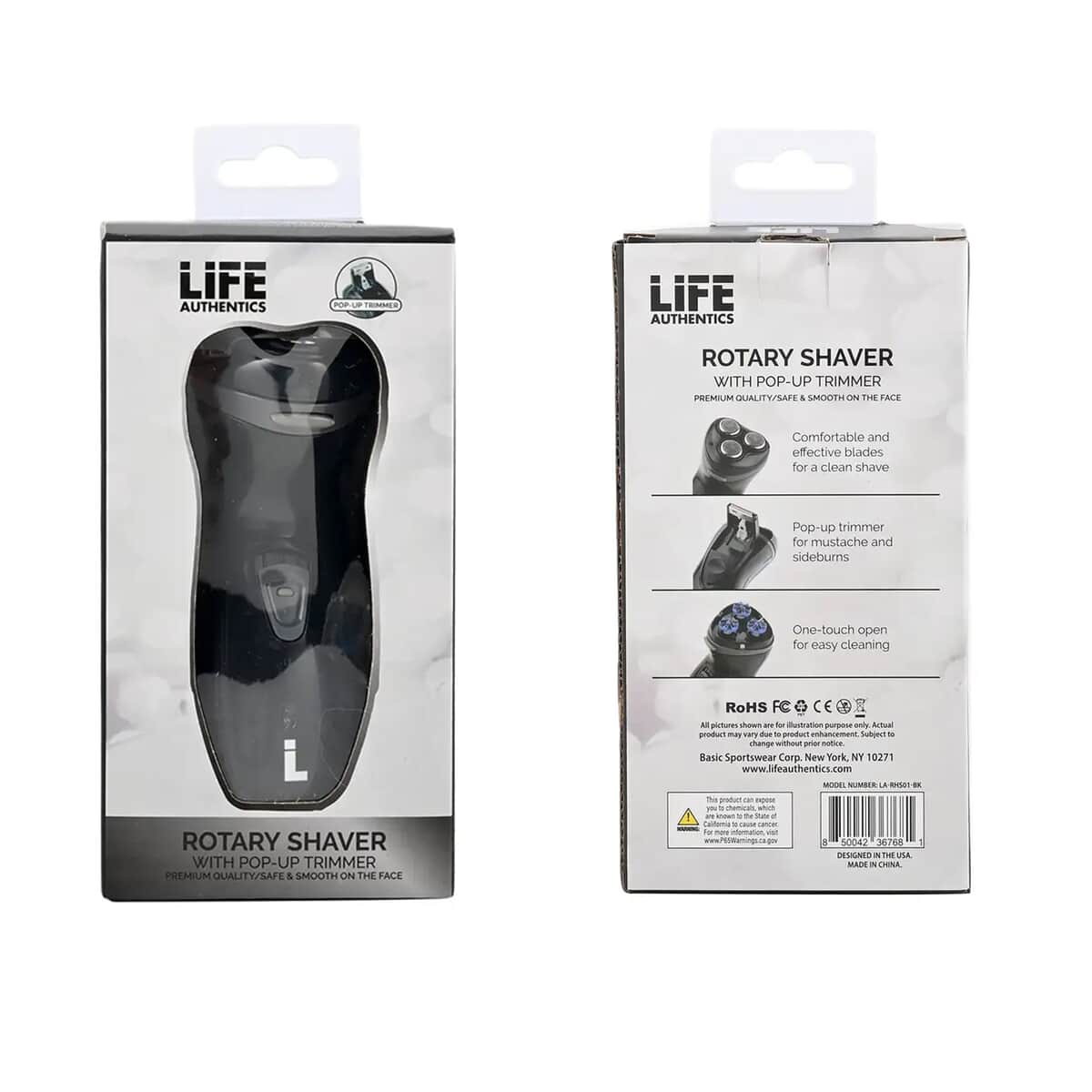 Life Authentics Rotary Shaver with Pop up Trimmer with Free Life Authentics Nose and Ear Trimmer image number 8