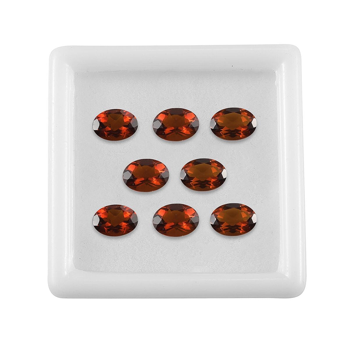 AA Brazilian Cherry Citrine Set of 8 (Ovl 7x5 mm) 5.01 ctw Loose Gemstone