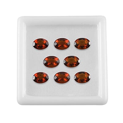 AA Brazilian Cherry Citrine Set of 8 (Ovl 7x5 mm) 5.01 ctw Loose Gemstone