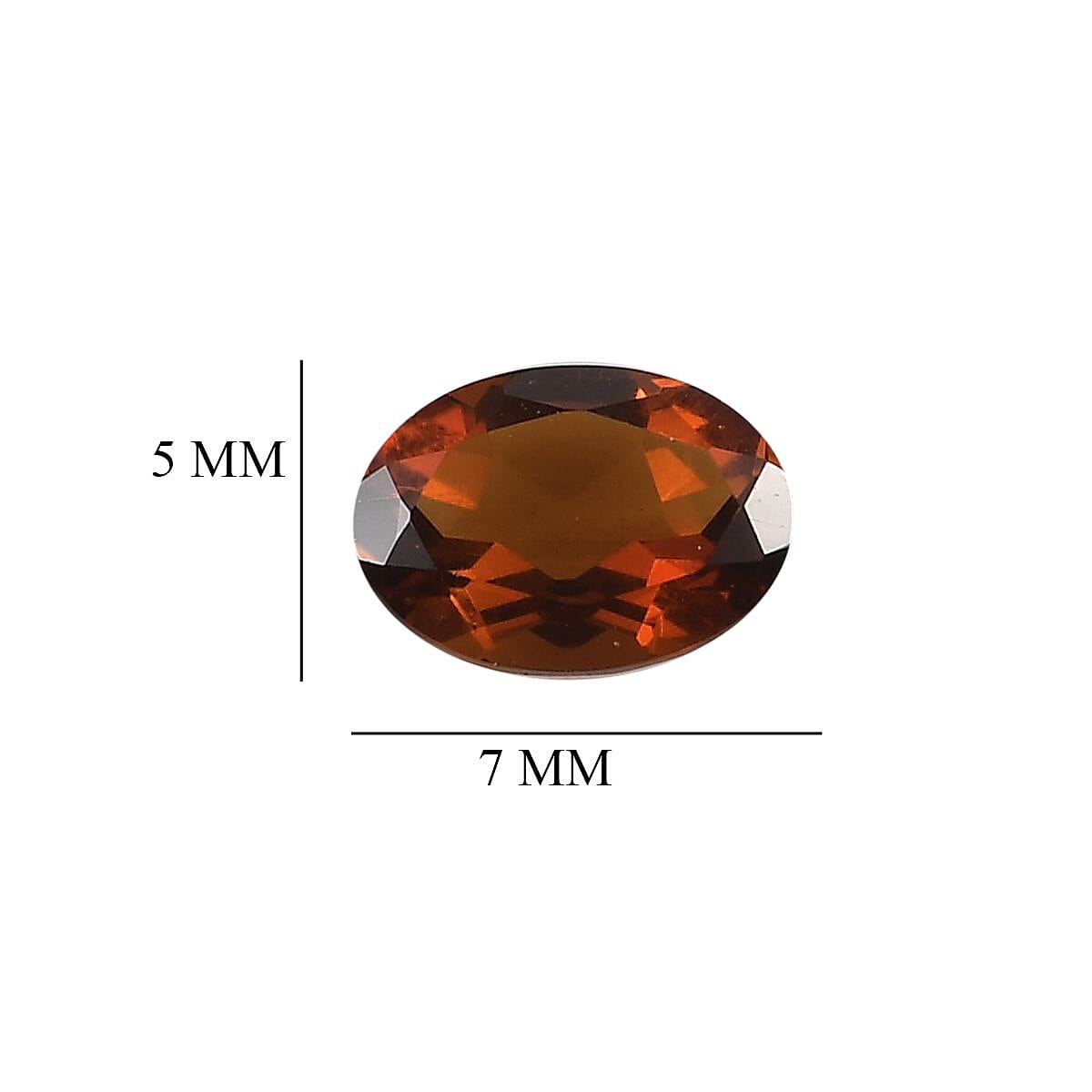 AA Brazilian Cherry Citrine Set of 8 (Ovl 7x5 mm) 5.01 ctw Loose Gemstone