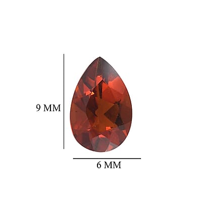 AA Brazilian Cherry Citrine Set of 5 (Pear 9x6 mm) 4.80 ctw Loose Gemstone