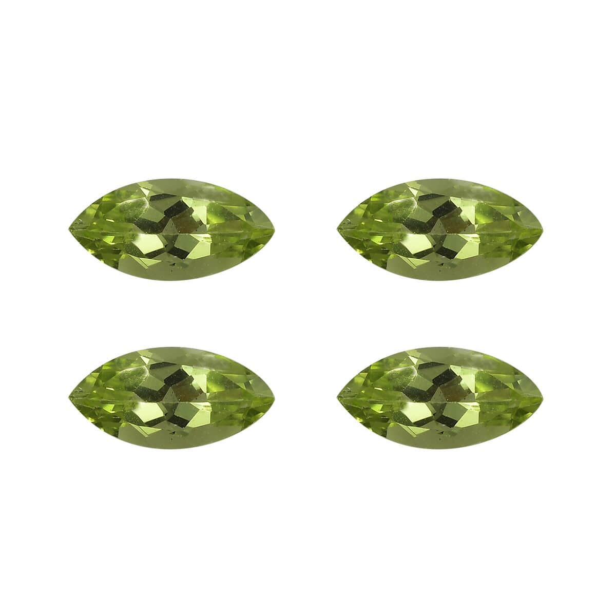 Peridot Set of 4 (Mrq 10x5 mm) 3.75 ctw image number 0