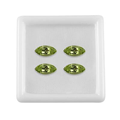 Peridot Set of 4 (Mrq 10x5 mm) 3.75 ctw Loose gemstone