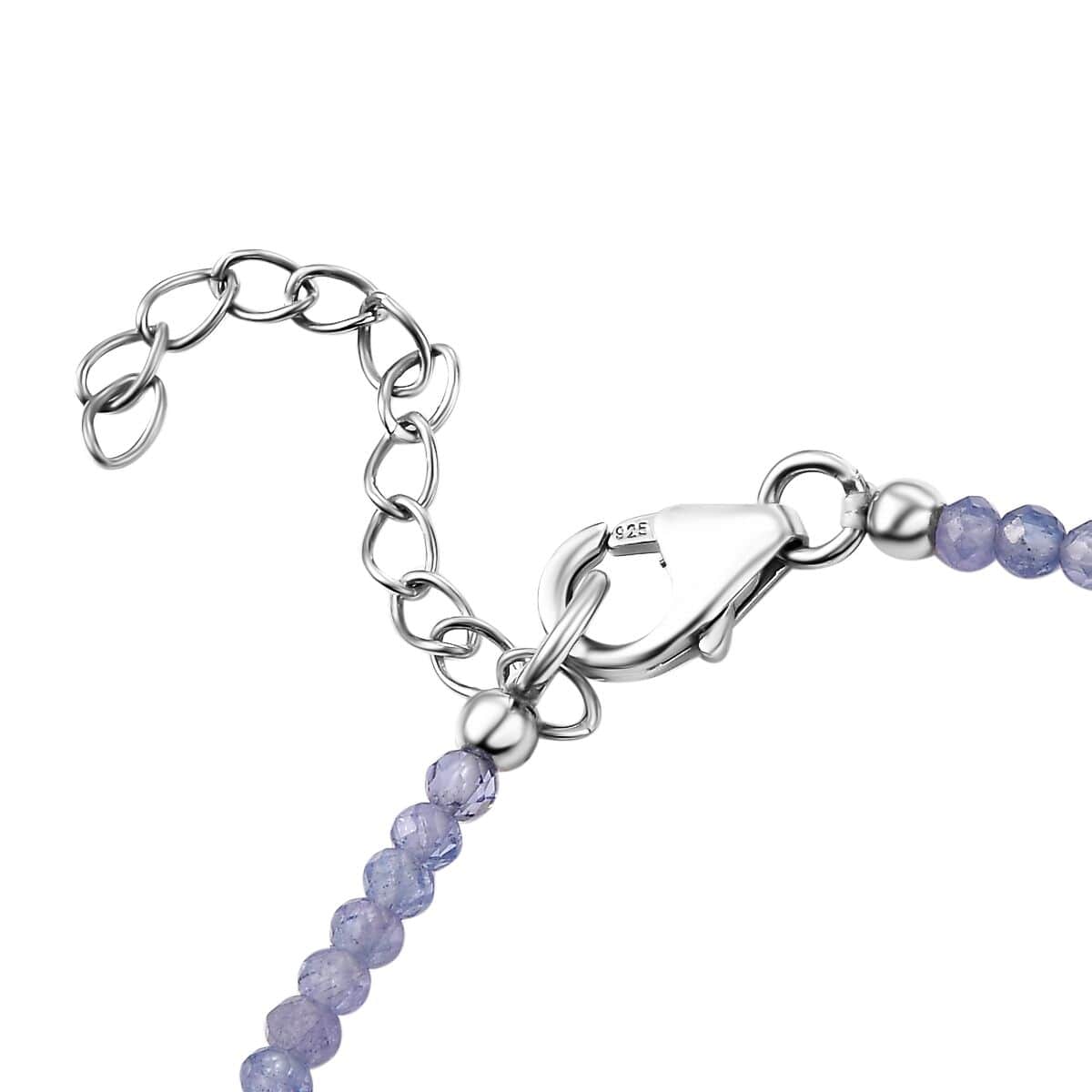 Tanzanite 9.75 ctw Bracelet in Platinum Over Sterling Silver (6.50-8.00In) image number 3