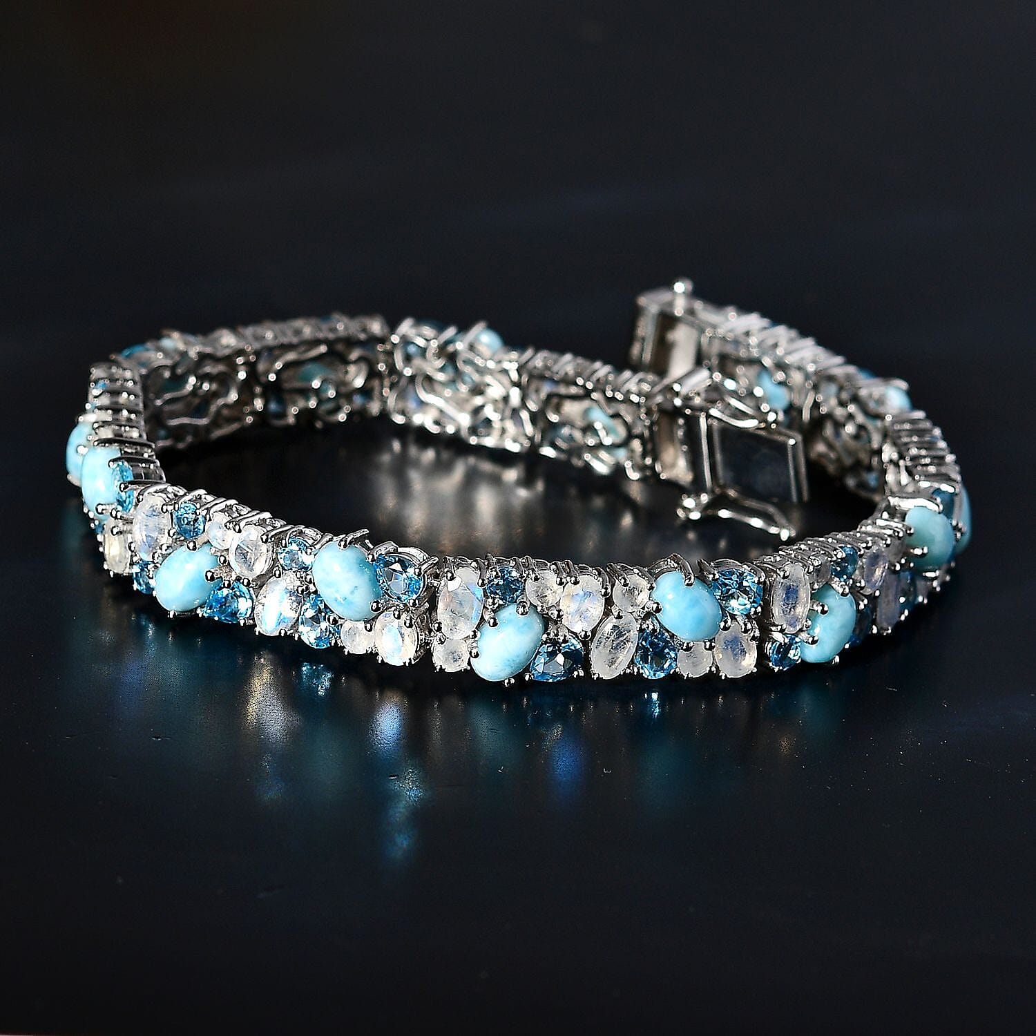 7インチF#+30 Larimar Mother of Platinum Buy Larimar Ring in