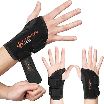 Copper Joe Ultimate Copper Infused Wrist Brace Left - S/M