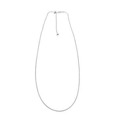 Sterling Silver Spiga Chain Necklace 24 Inches 4.60 Grams