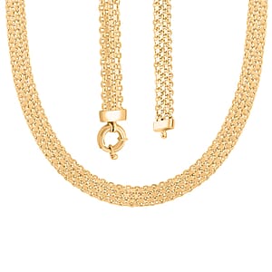 14K Yellow Gold Over Sterling Silver Silken Weave Chain Necklace 20 Inches 22.40 Grams