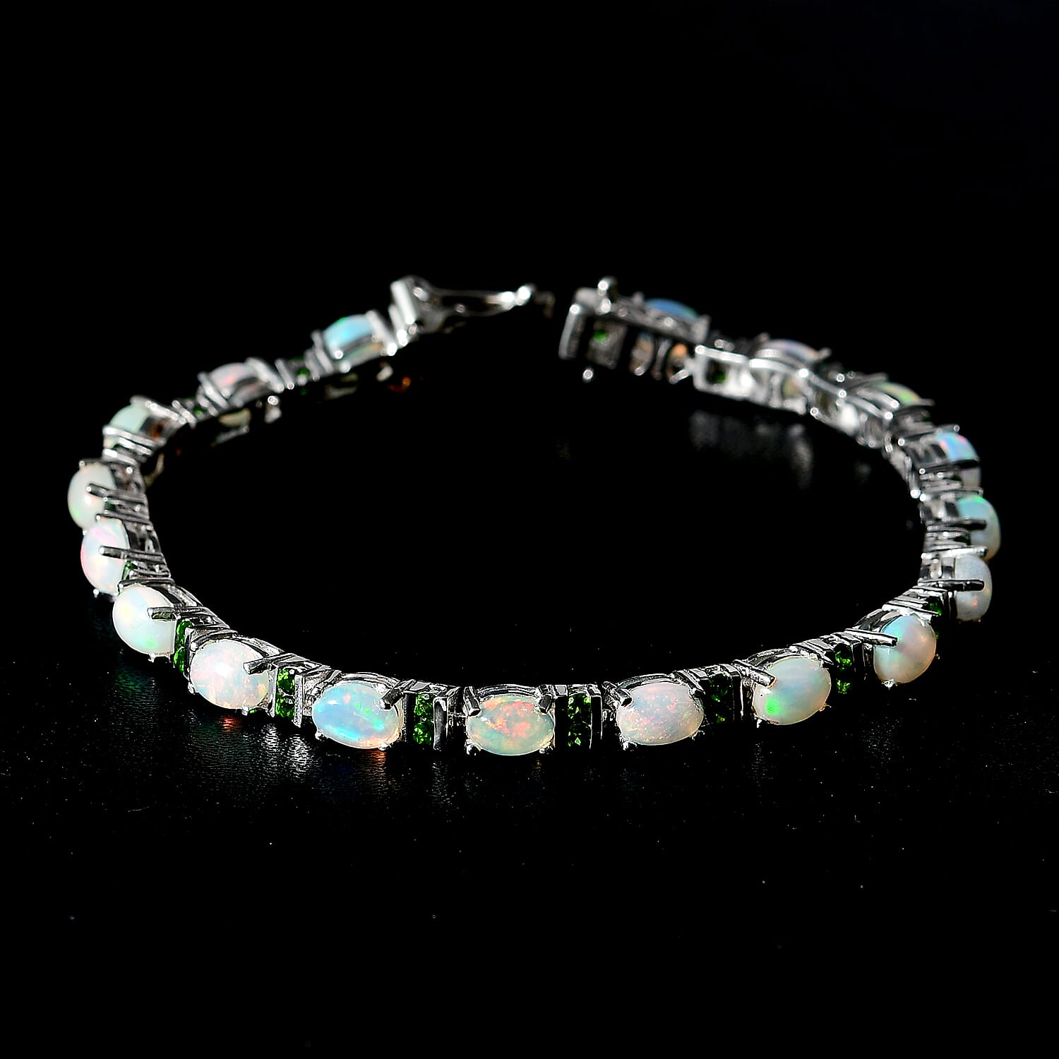 Ethiopian Welo Opal & Chrome Diopside / 6.5 Inches - Product card gallery slide 3 (10145414643995)