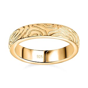 Vermeil Yellow Gold Over Sterling Silver Ring (Size 11.5) 5.54 g