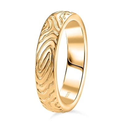Vermeil Yellow Gold Over Sterling Silver Ring (Size 11.5) 5.54 g