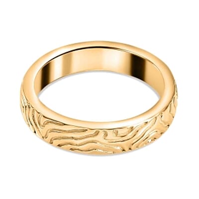 Vermeil Yellow Gold Over Sterling Silver Ring (Size 11.5) 5.54 g