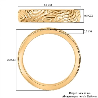 Vermeil Yellow Gold Over Sterling Silver Ring (Size 11.5) 5.54 g