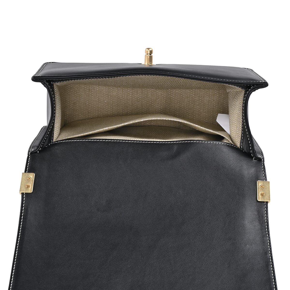 Grand Pelle Black with Multi Color Hand Engraving Flower Genuine Leather Crossbody Flap Bag with Long Strap 51.1 image number 4