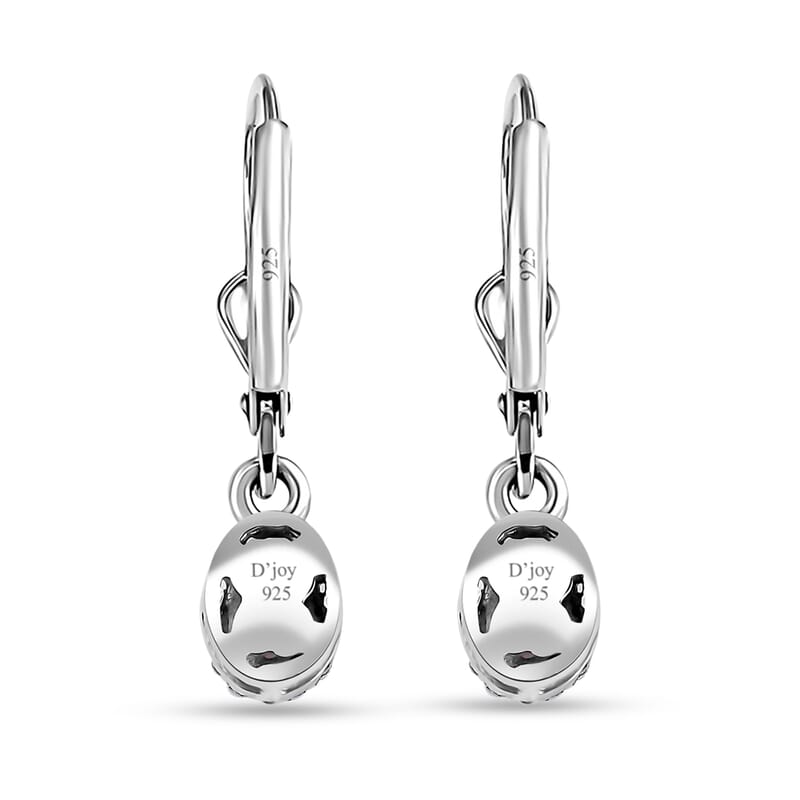 Premium Narsipatnam Pink Spinel and White Zircon Lever Back Earrings in Rhodium Over Sterling Silver 0.70 ctw