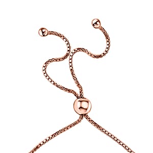 D'Joy Premium Narsipatnam Pink Spinel Bolo Bracelet in 18K Vermeil Rose Gold Over Sterling Silver 1.30 ctw