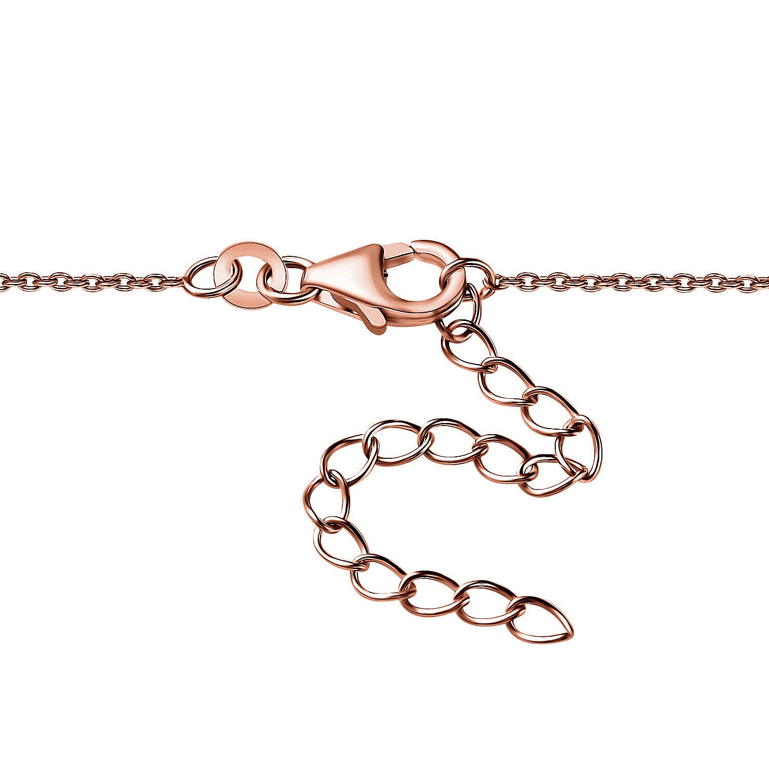 Premium Narsipatnam Pink Spinel and White Zircon Necklace 18-20 Inches in 18K Vermeil Rose Gold Over Sterling Silver 1.40 ctw