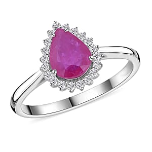 Certified & Appraised Rhapsody 950 Platinum AAAA Mozambique Ruby and E-F VS Diamond Ring (Size 8.5) 2.05 ctw