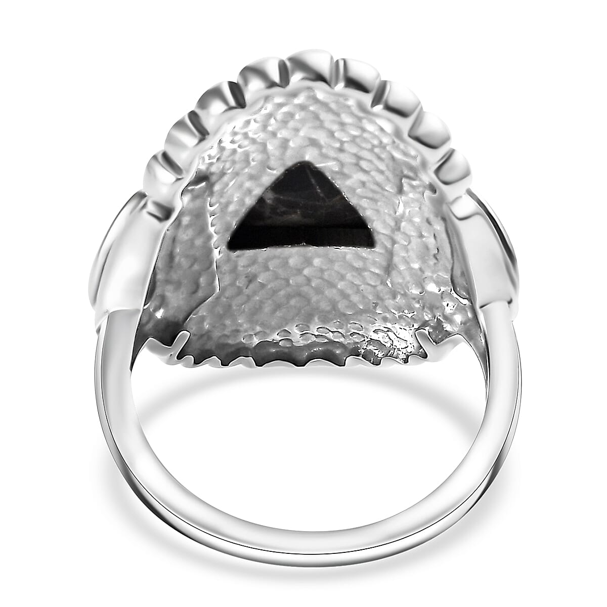 Artisan Crafted White Buffalo 3.65 ctw Ring in Sterling Silver (Size 10.0)
