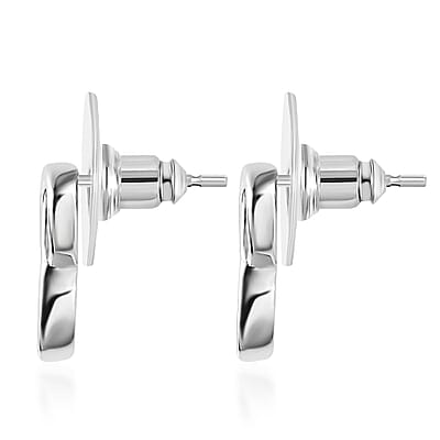 Sterling Silver Infinity Stud Earrings 1.90 Grams