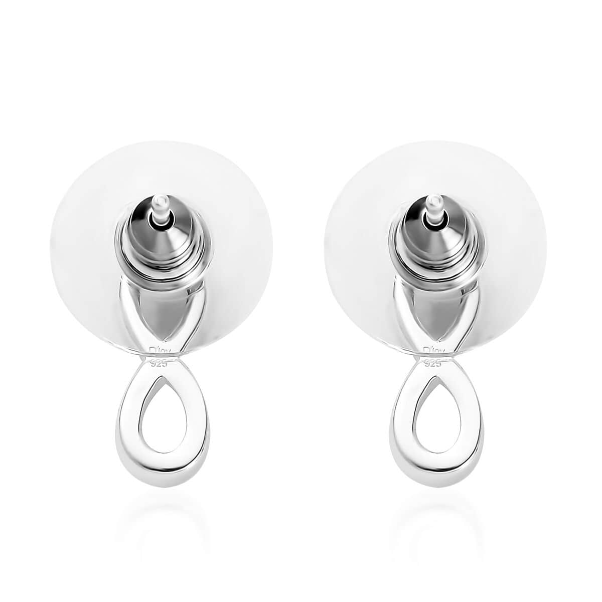 Sterling Silver Infinity Stud Earrings 1.90 Grams image number 4