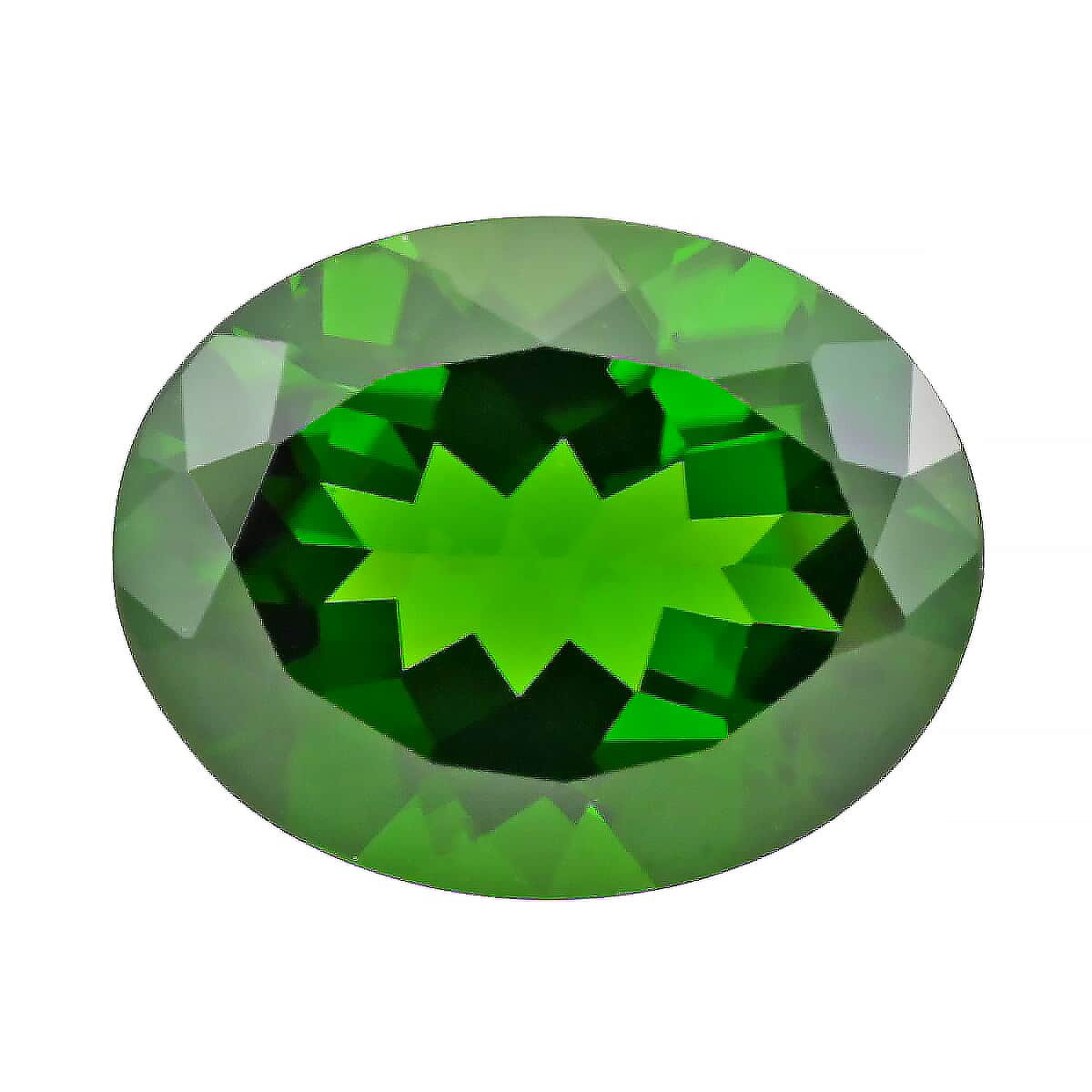 AAAA Chrome Diopside (Ovl 9x7 mm) 2.20 ctw image number 0