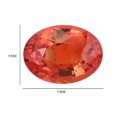 AAAA Red Sapphire (Ovl 7x5 mm) 0.80 ctw