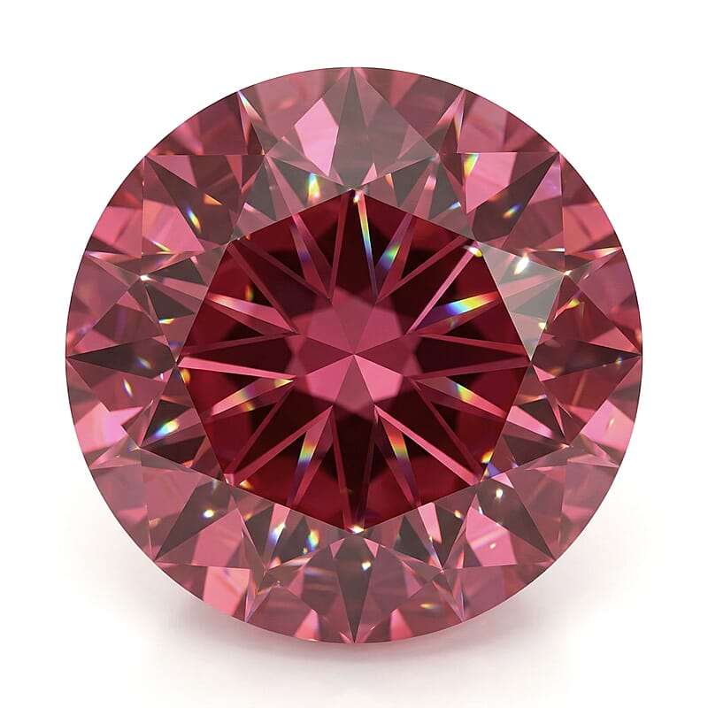 AAAA Ouro Fino Rubellite (Rnd 6 mm) 0.90 ctw