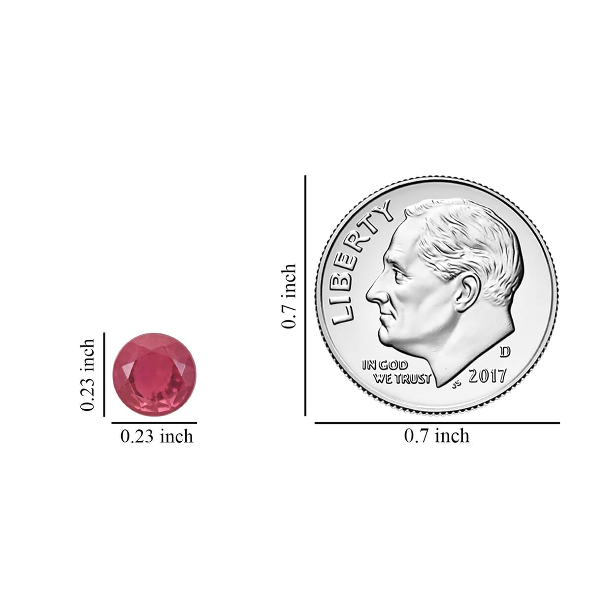 AAAA Ouro Fino Rubellite (Rnd 6 mm) 0.90 ctw image number 3