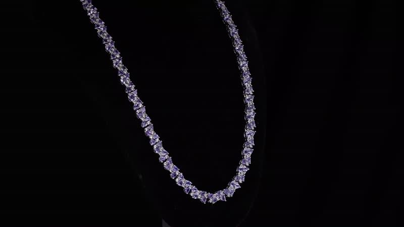 TLV Santa Ana Madeira Citrine, White Zircon Necklace (18 Inches) in Rhodium Over Sterling Silver 31.25 ctw