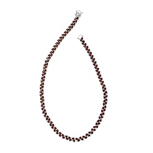 Santa Ana Madeira Citrine and White Zircon Necklace 18 Inches in Rhodium Over Sterling Silver 22.10 ctw