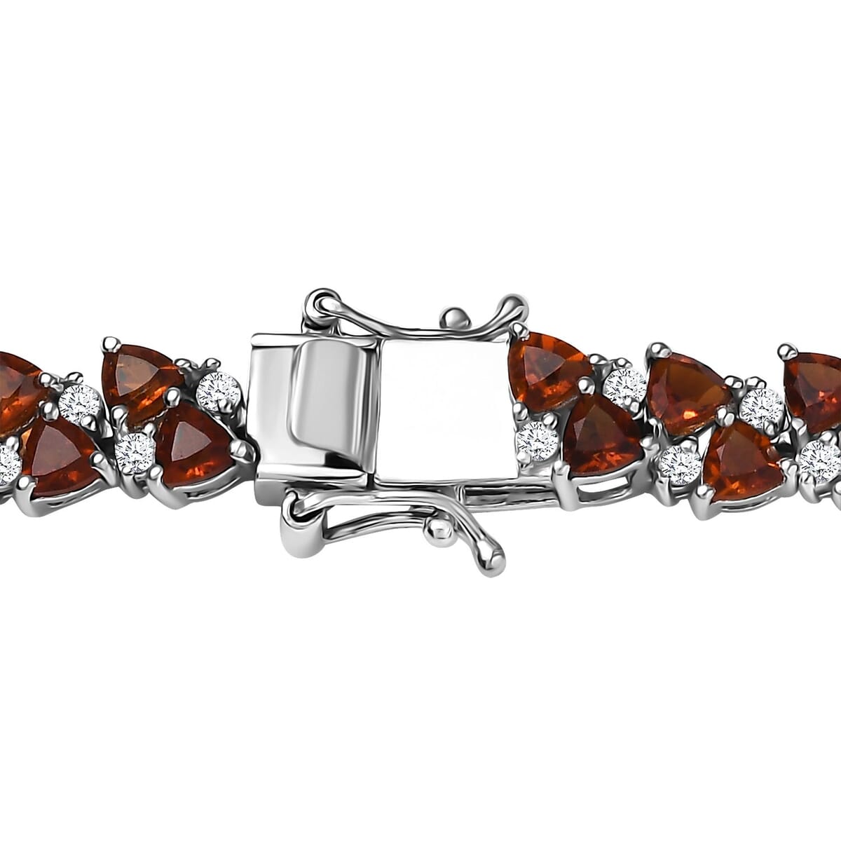 Santa Ana Madeira Citrine and White Zircon Necklace 18 Inches in Rhodium Over Sterling Silver 22.10 ctw image number 4