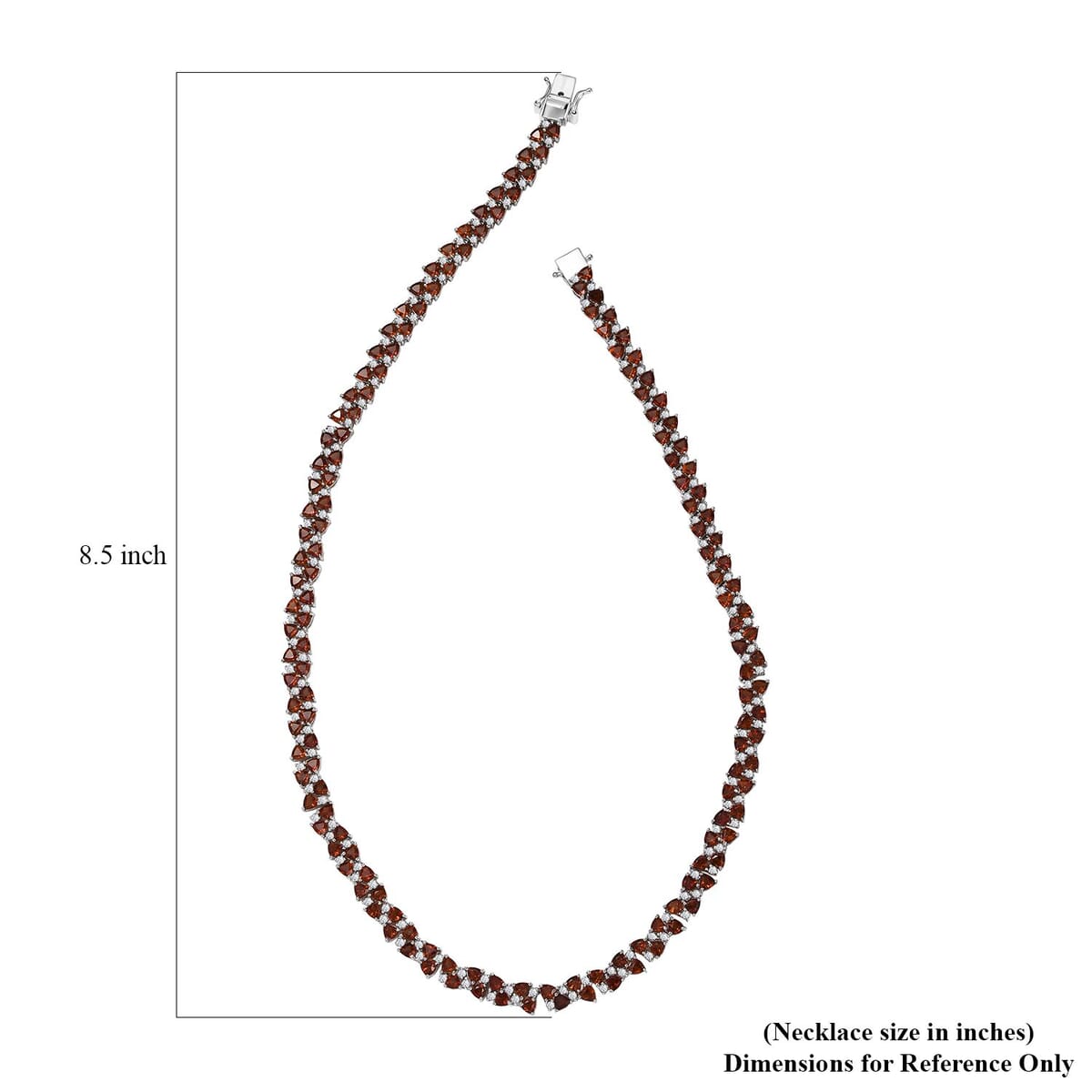 Santa Ana Madeira Citrine and White Zircon Necklace 18 Inches in Rhodium Over Sterling Silver 22.10 ctw image number 5
