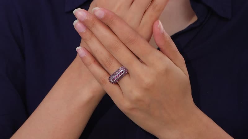 Premium Tanzanian Wine Garnet Ring in Rhodium Over Sterling Silver (Size 10.0) 1.65 ctw