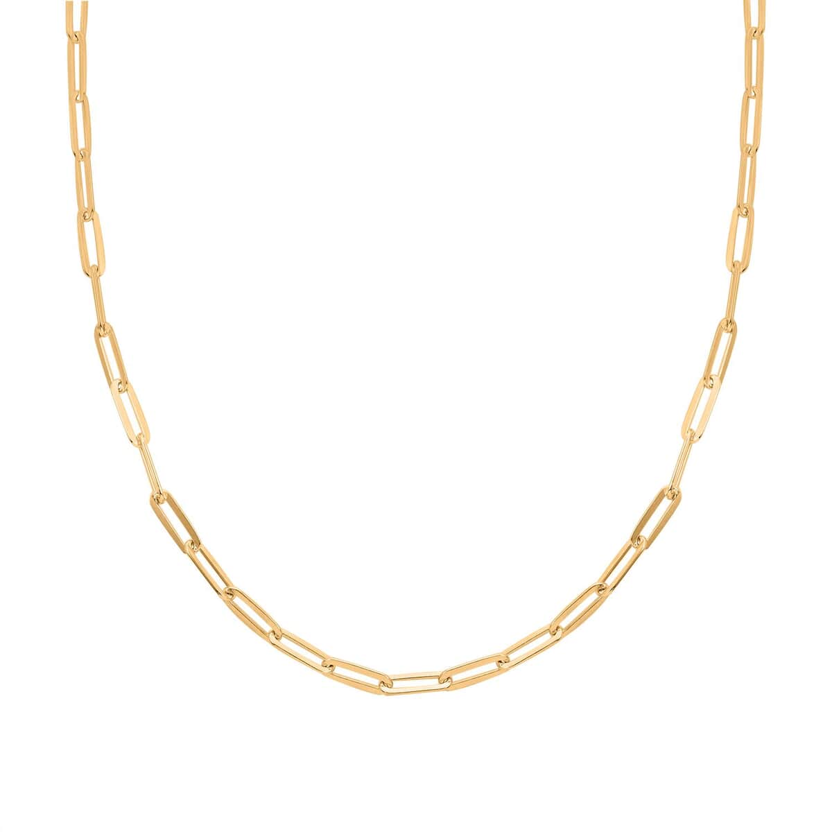 10K Yellow Gold 5.5mm Paper Clip Necklace 20 Inches 15.80 Grams image number 0