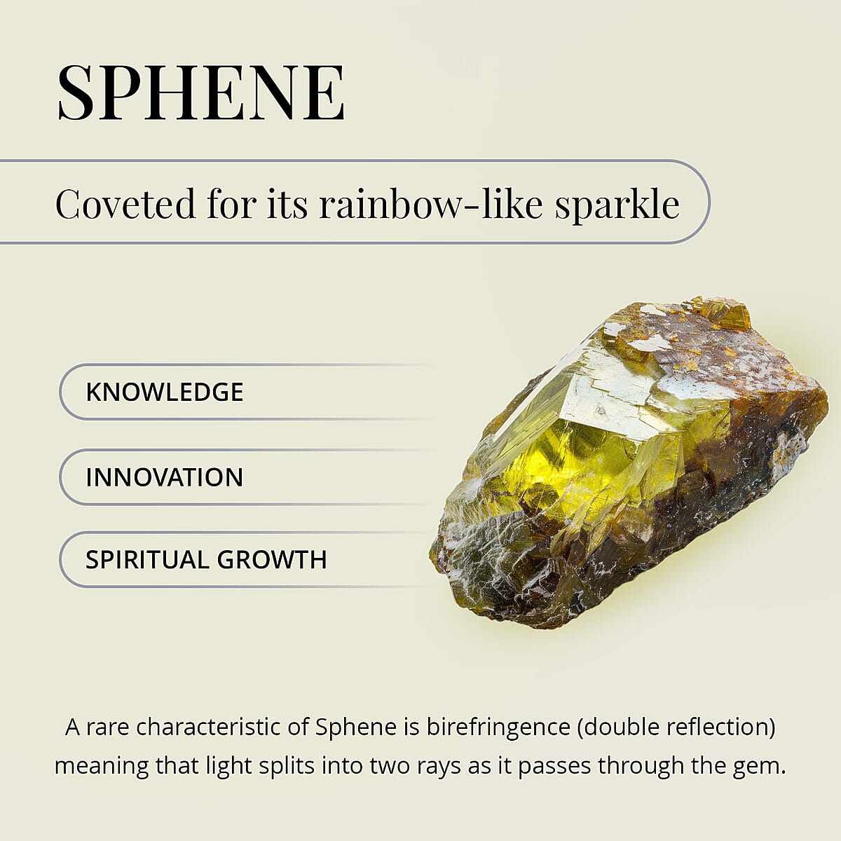 Luxoro 10K Yellow Gold AAA Sava Sphene and G-H I2 Diamond Ring (Size 7.5) 2.35 ctw image number 7