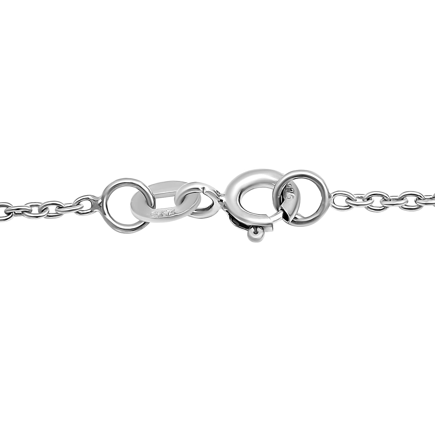 Galilea Rose Quartz Station Necklace 20 Inches in Rhodium Over Sterling Silver 40.00 ctw