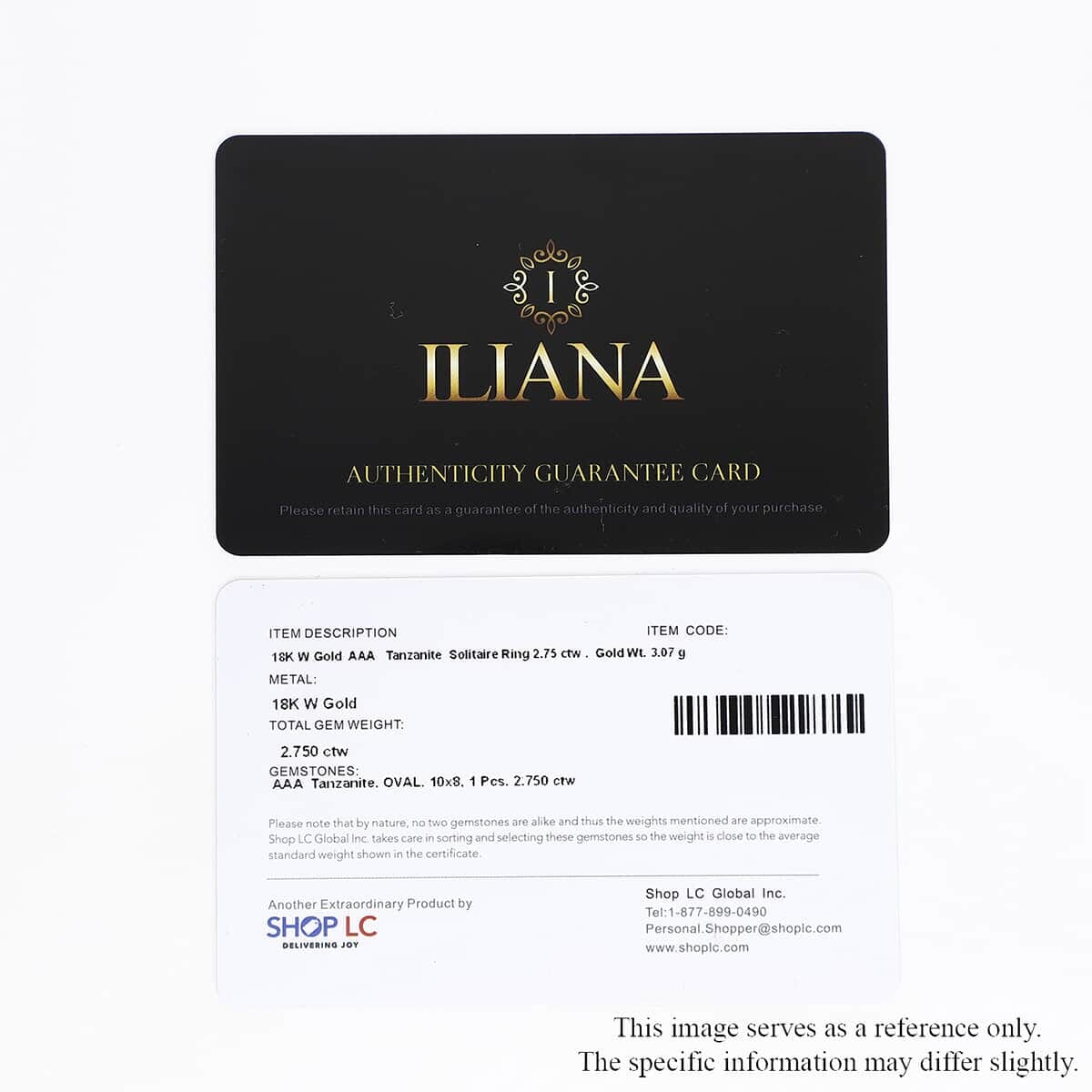 Ankur Treasure Chest Certified & Appraised Iliana 18K White Gold AAA Tanzanite Solitaire Ring (Size 5.5) 2.75 ctw image number 7