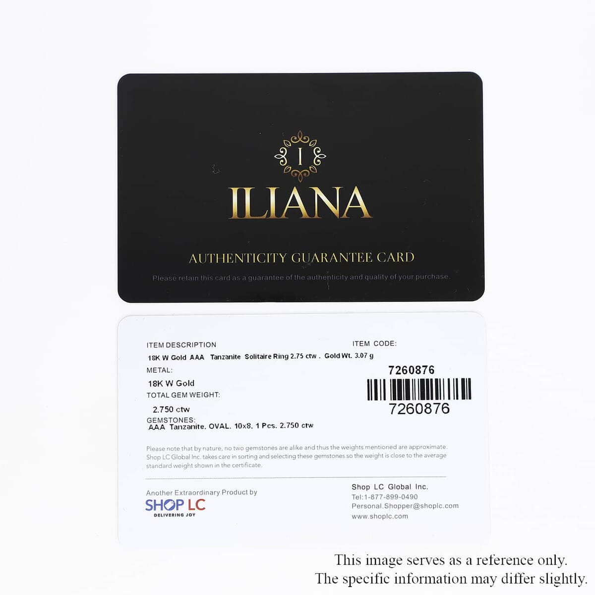 Ankur Treasure Chest Certified & Appraised Iliana 18K White Gold AAA Tanzanite Solitaire Ring (Size 5.5) 2.75 ctw image number 8