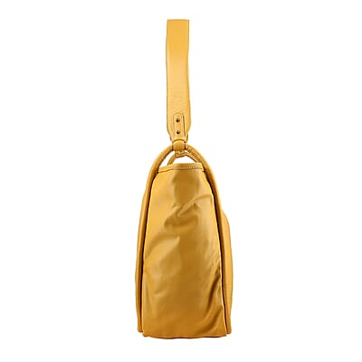 Mustard Genuine Leather Tote Bag