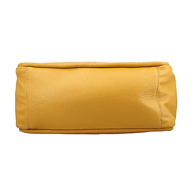 Mustard Genuine Leather Tote Bag