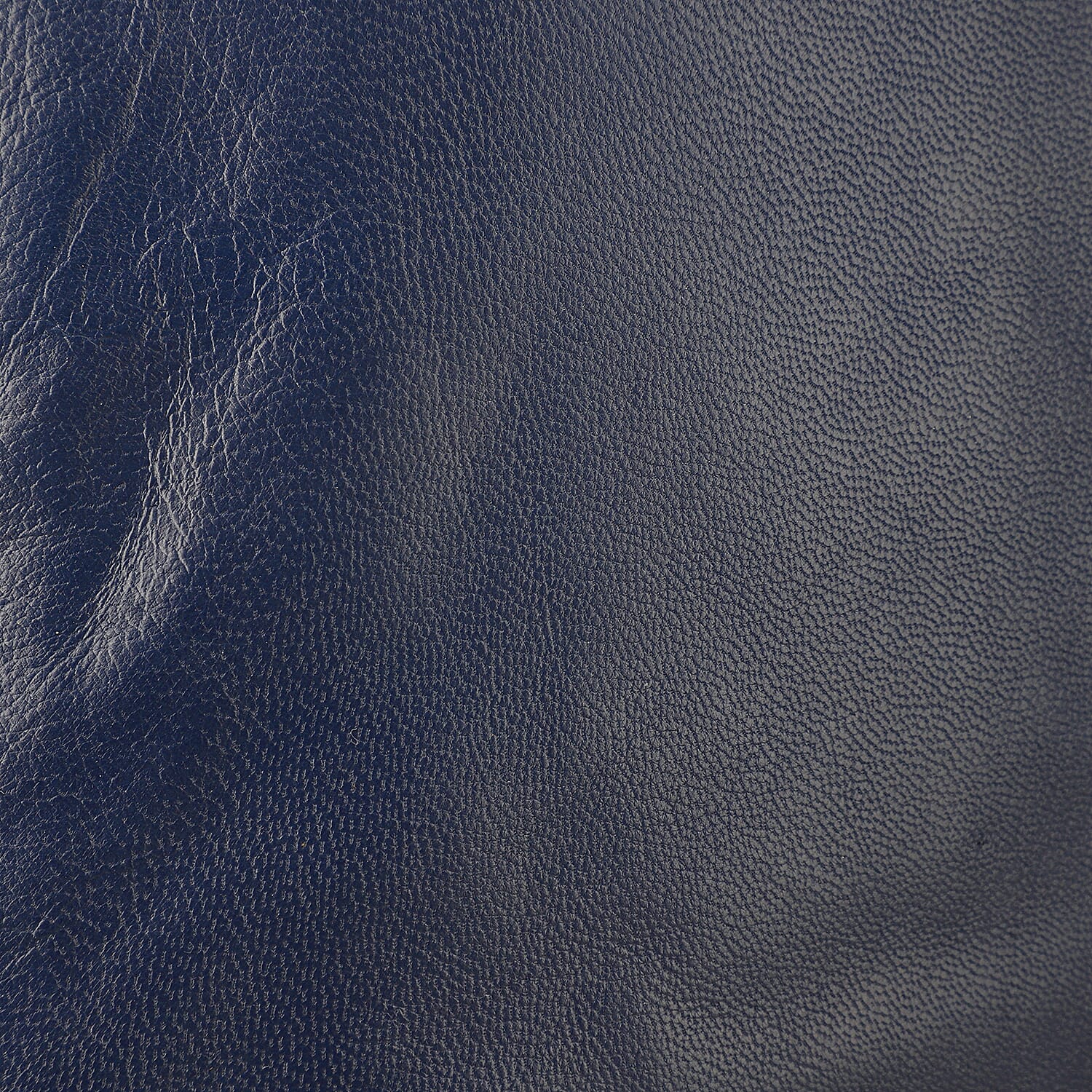 Navy Genuine Leather Hobo Shoulder Bag