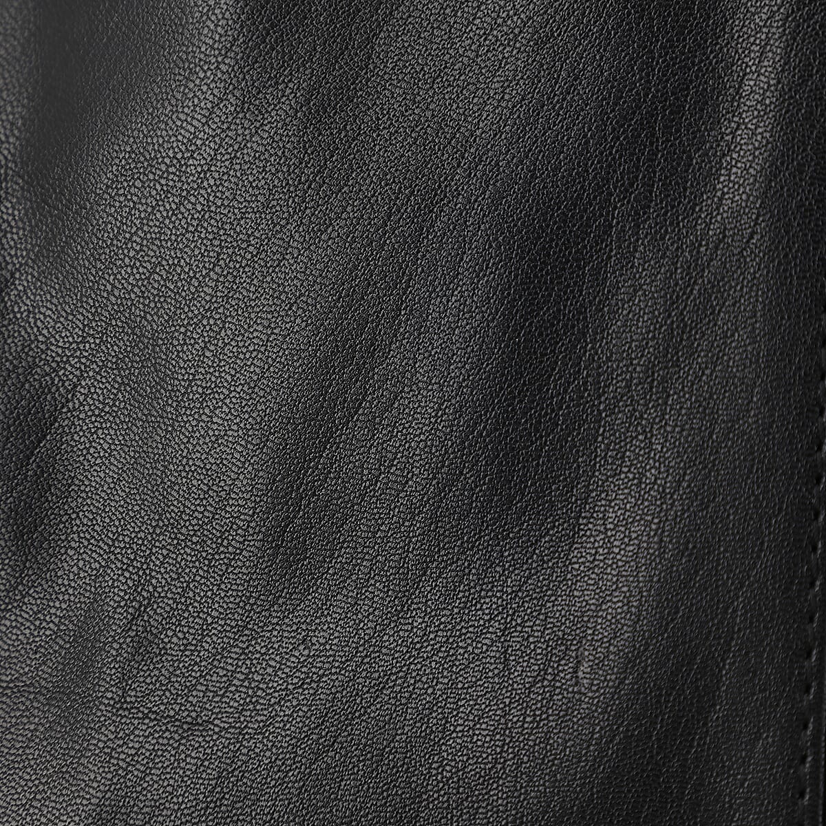 Black Genuine Leather Hobo Shoulder Bag image number 6