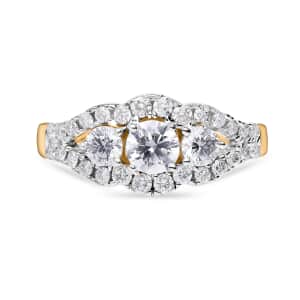 14K Yellow Gold Luxuriant Lab Grown Diamond G-H SI Ring (Size 7.0) 1.60 ctw