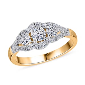 14K Yellow Gold Luxuriant Lab Grown Diamond G-H SI Ring (Size 8.0) 1.60 ctw