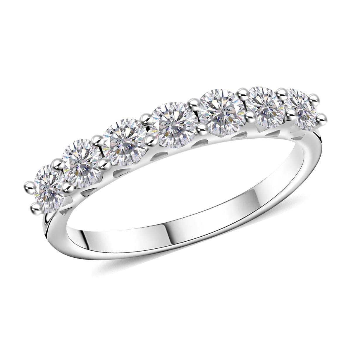 Buy Luxuriant Lab Grown Diamond SI Ring in Platinum Over Sterling ...