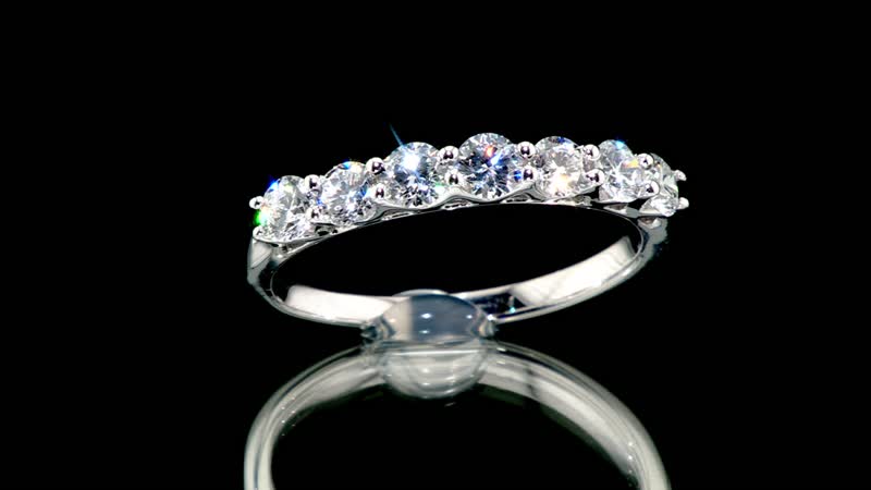 Lab Grown Diamond (SI) Ring in Platinum Over Sterling Silver (Size 6.0) 1.00 ctw